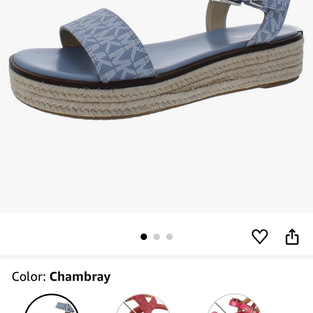Michael Kors Chambray Espadrille Sandals